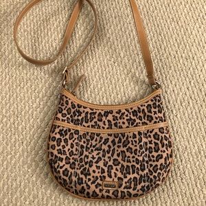 Nine West animal print cross body purse